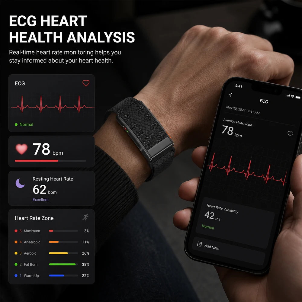 2026년형 새로운 스크린리스 스마트 헬스 워치 ECG - Health Wellness App 리뷰 및 가격